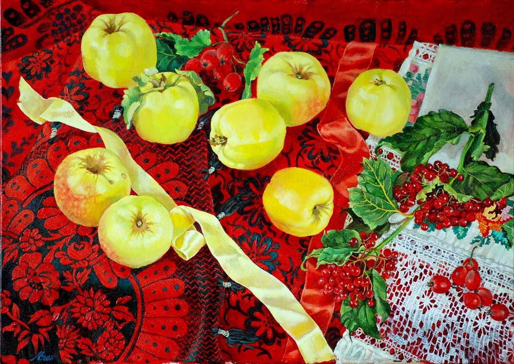 «Жовті яблука». 2011. Полотно, олія